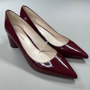Zara Burgundy Patent Leather Heels